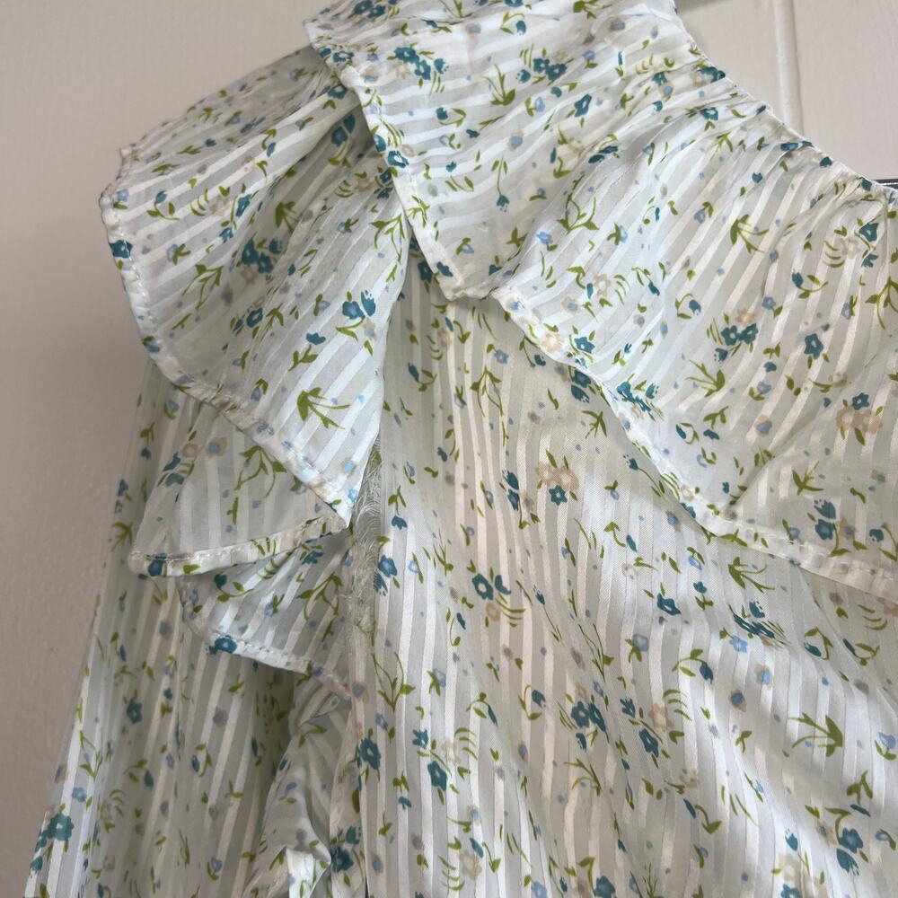 Free People Women's Sweetest Thing Ruffle Sleeve Mini Dress White Size 4 - Picture 14 of 14